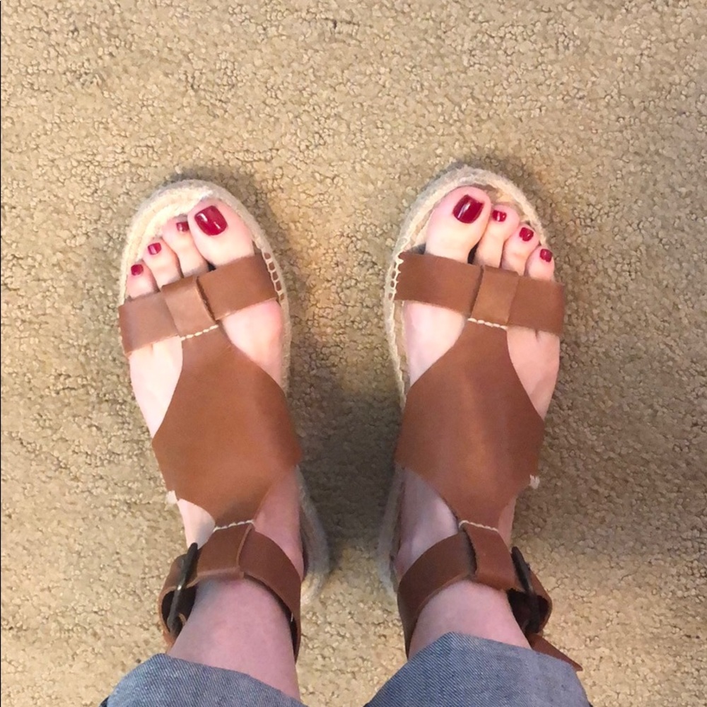 Barely worn Soludos flatform espadrilles